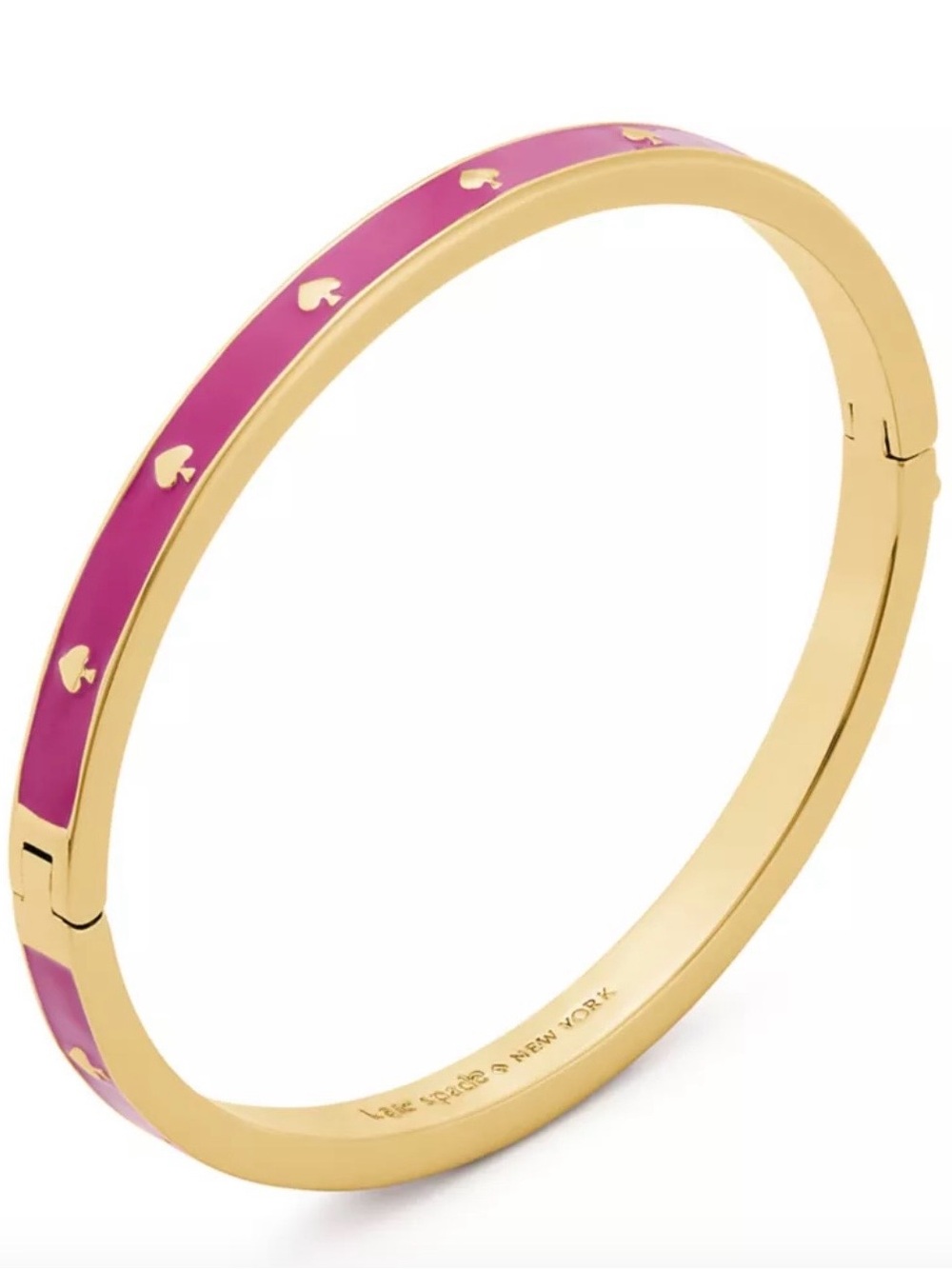 NWT Kate Spade/ Spot the Spade Enamel Hinged Bracelet